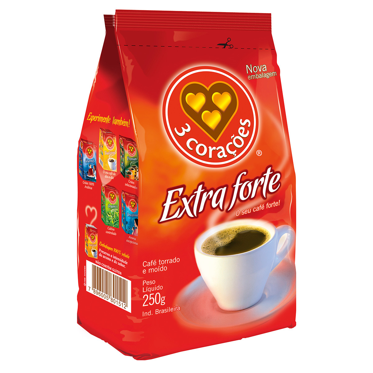 3 Coracoes Extraforte Cafe 250g