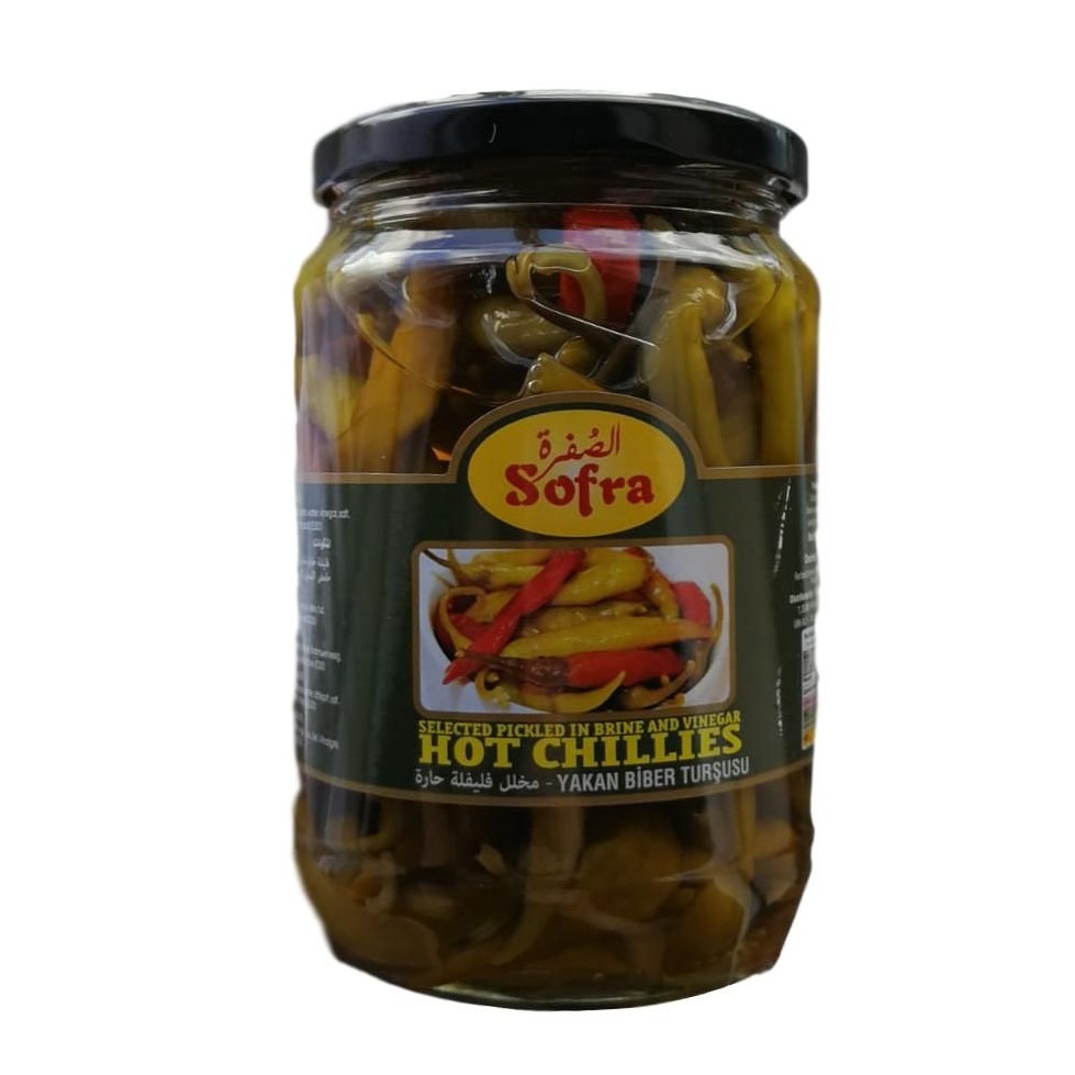 Sofra Hot Chillies 640g