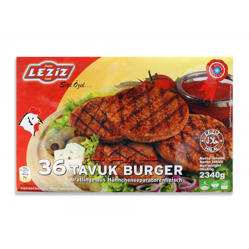 Leziz 36 Tavuk Burger 2340g