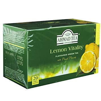 Ahmad Tea Lemon Vitality Green Tea 20 Bags