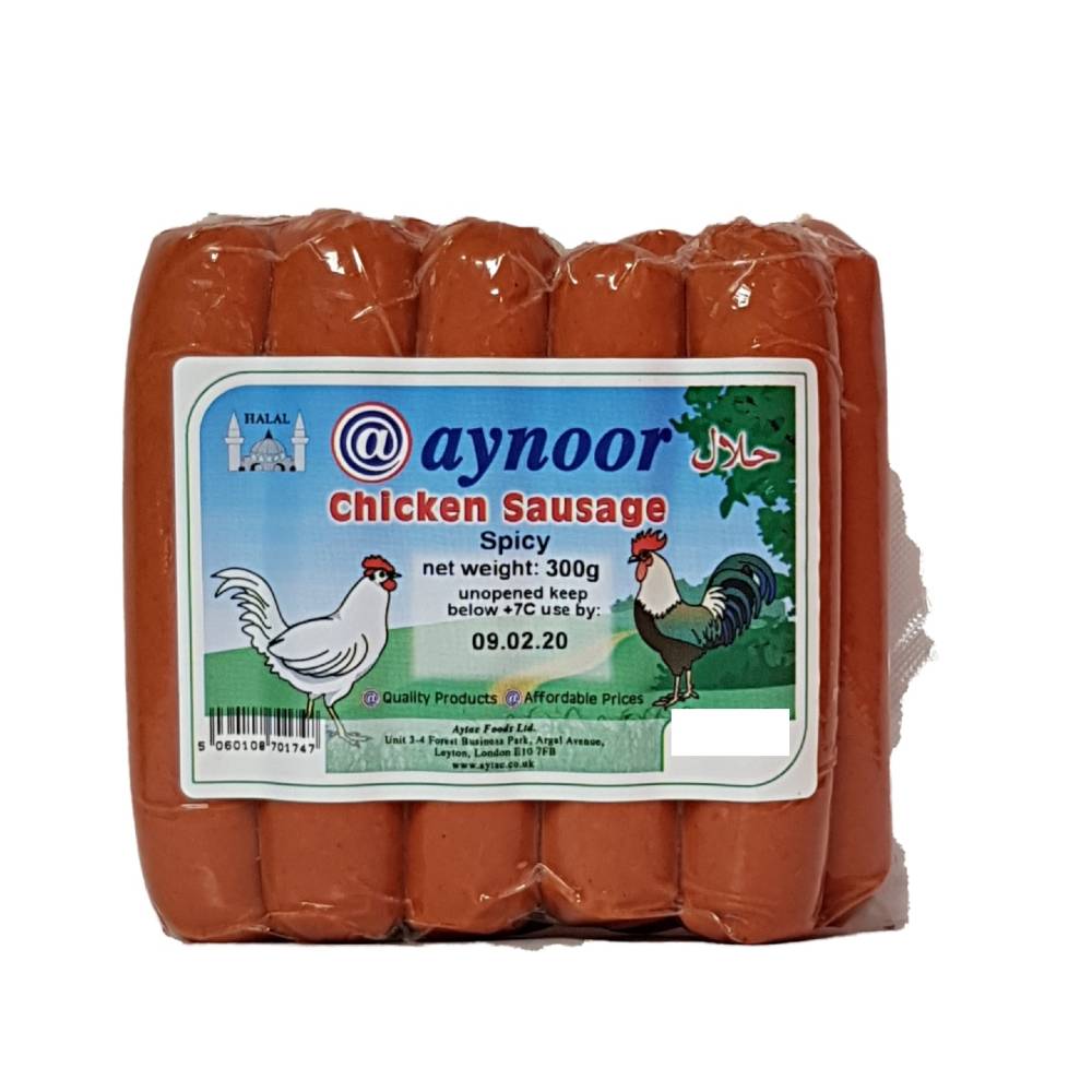 Aynoor Chicken Sausage Spicy 300g