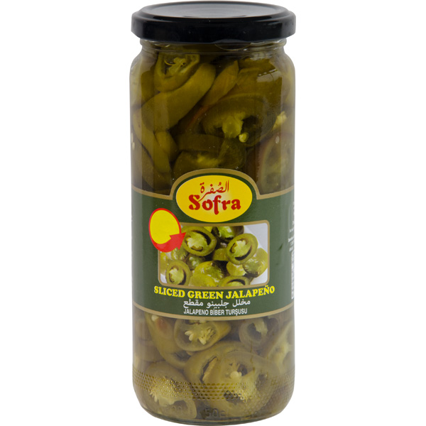 Sofra Sliced Green Jalapenos 480g