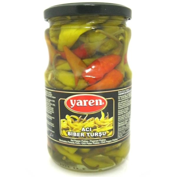 Yaren ACI Biber Tursu Hot Pepper Pickle 620g