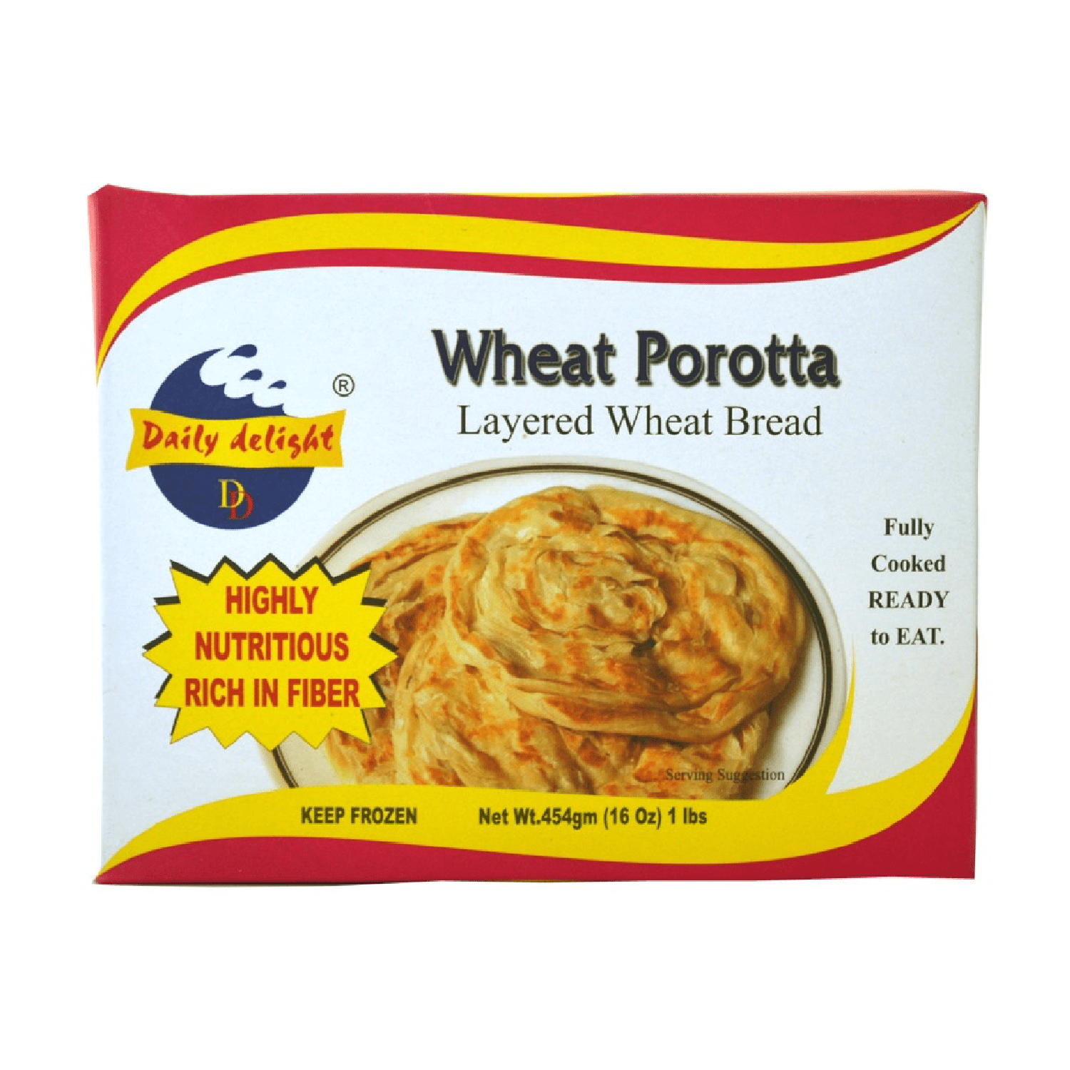 Daily Delight Wheat Porotta 454g