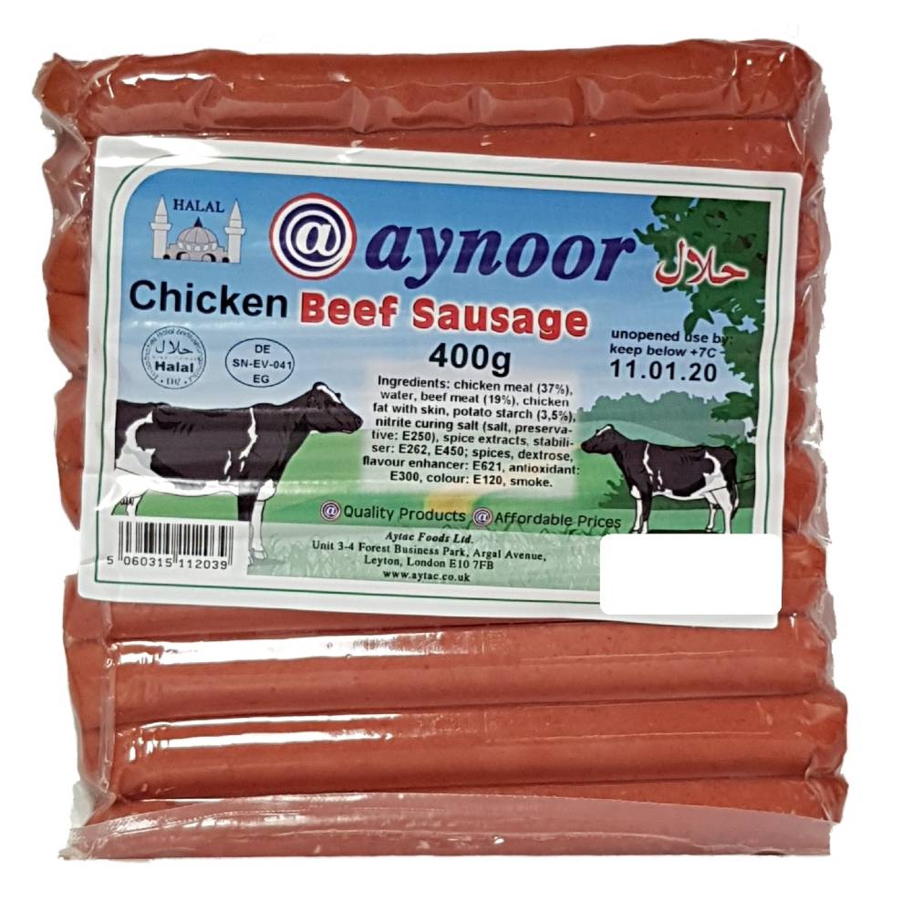 Aynoor Beef Sausage 400g