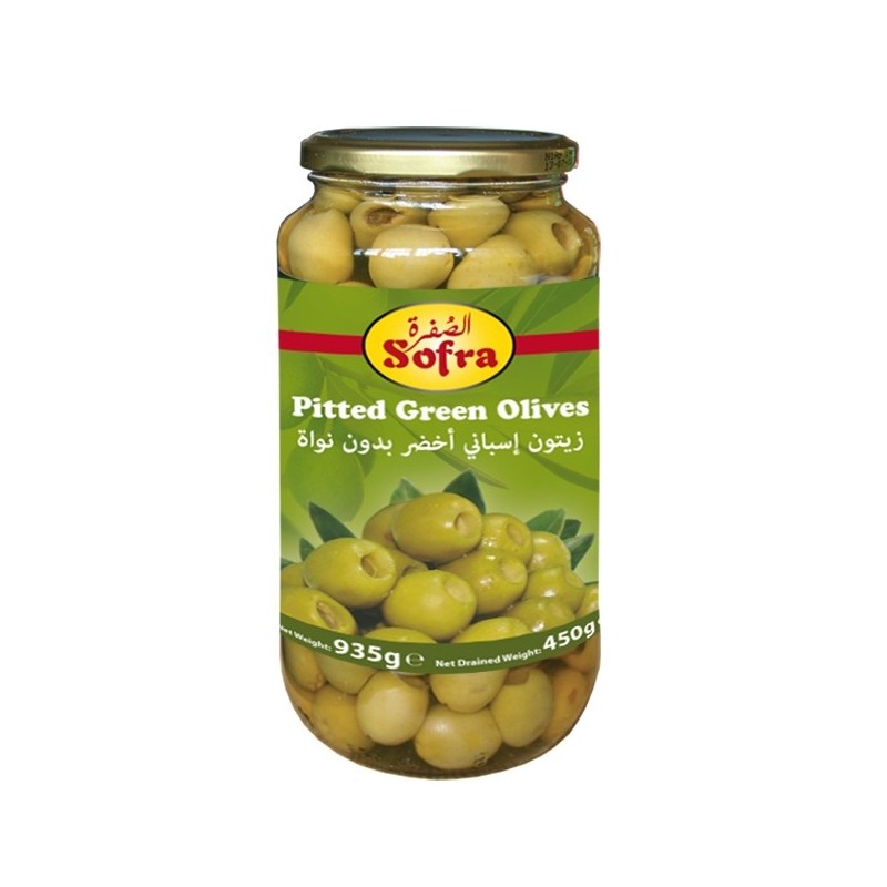 Sofra Pitted Green Olive 935g