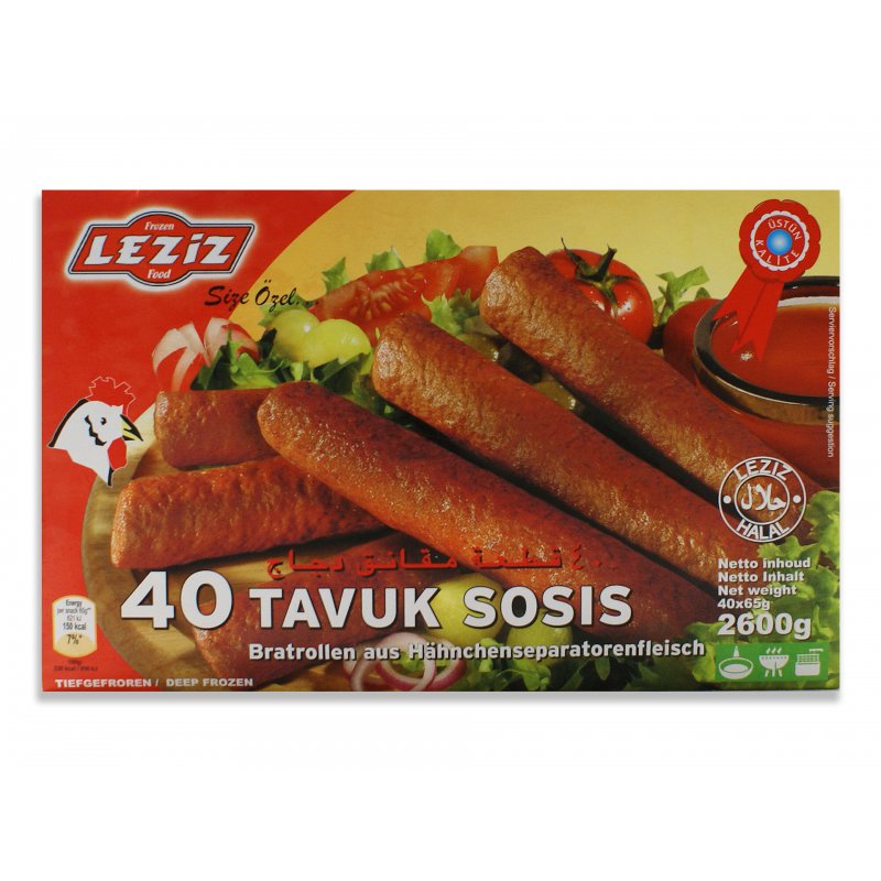 Leziz 40 Tavuk Sosis 2600g