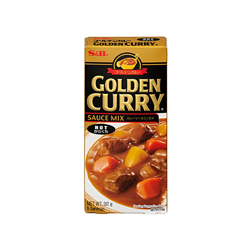 S&B Golden Curry Sauce Mix Hot 92g