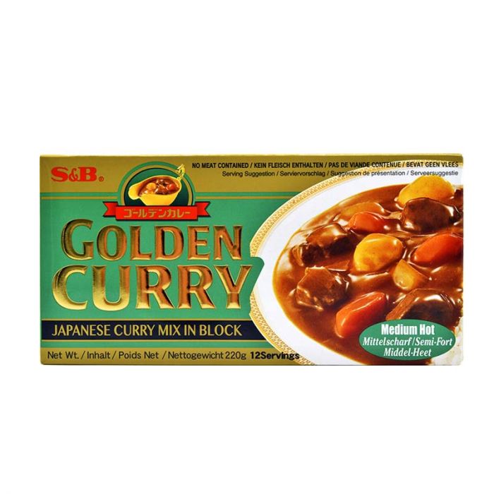 S&B Golden Curry Medium Hot 220g