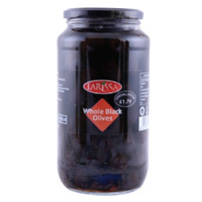 Larissa Whole Black Olives 935g