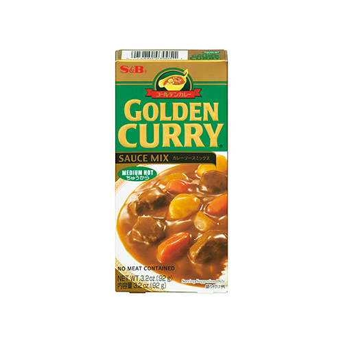 S&B Golden Curry Sauce Mix Medium Hot 92g