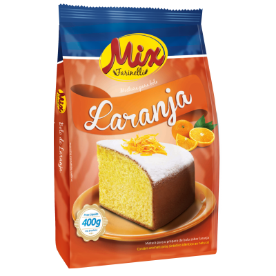 Farinelli Mistura Para Bolo Laranja Cremoso 400g
