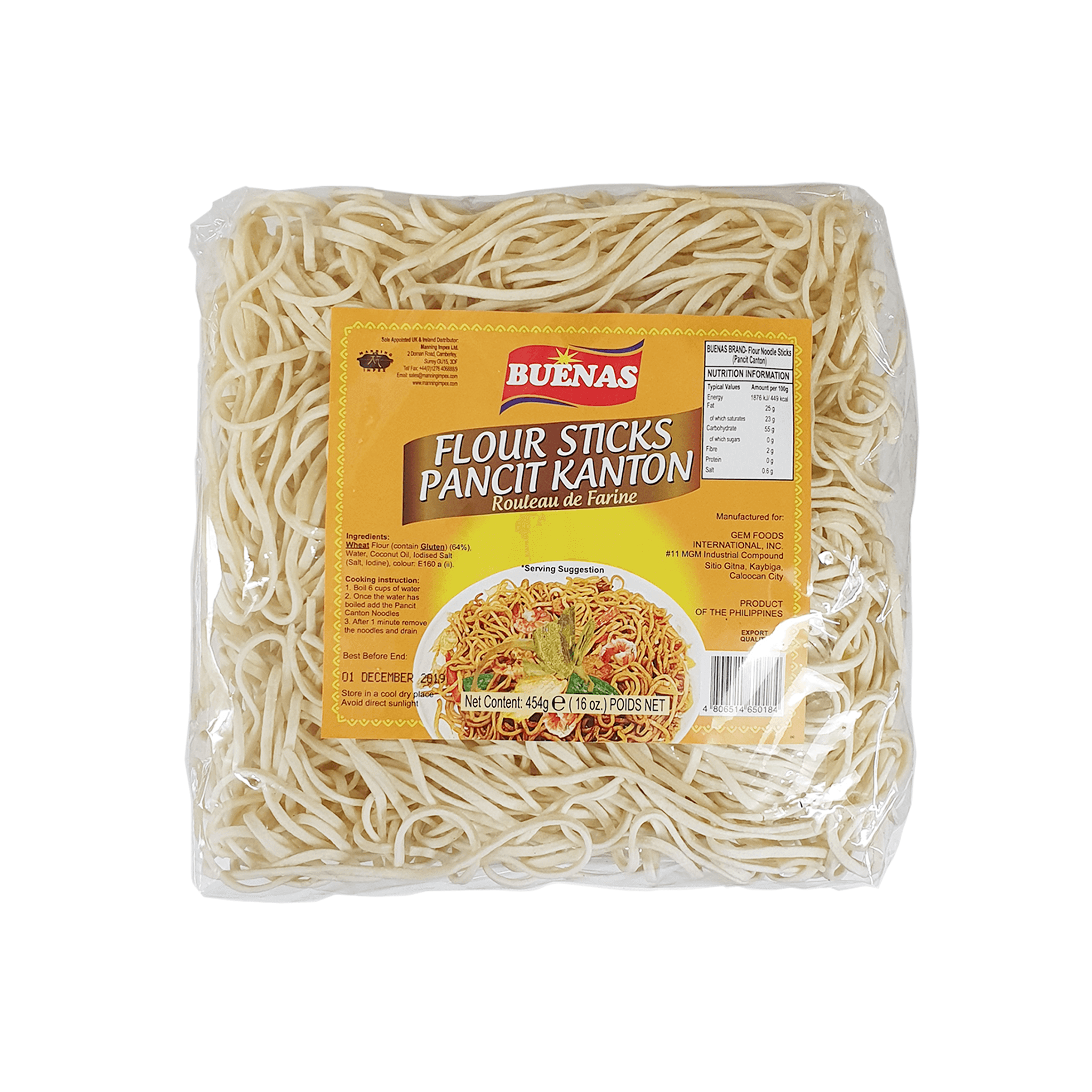 Buenas Flour Sticks 454g
