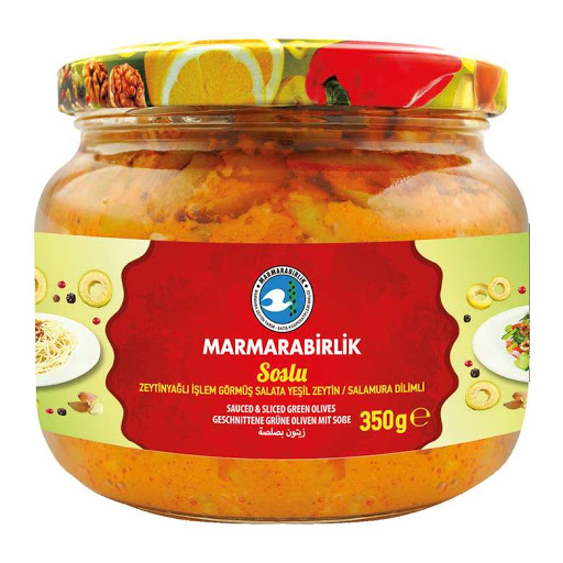 Marmabilirlik Green Olive Sauced Sliced 350gr