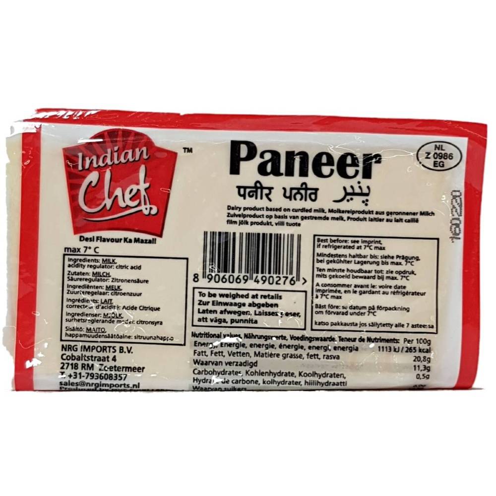 Indian  chef Paneer