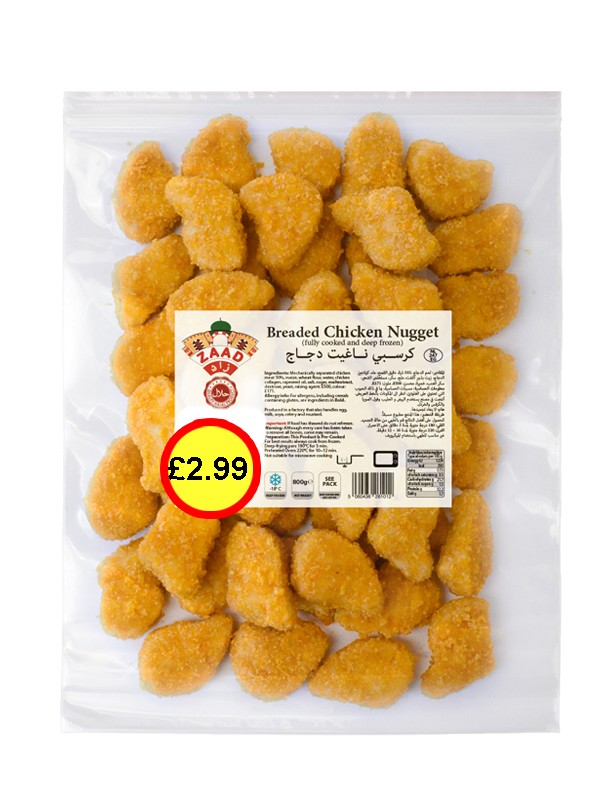 Zaad Breaded chicken nugget 700g
