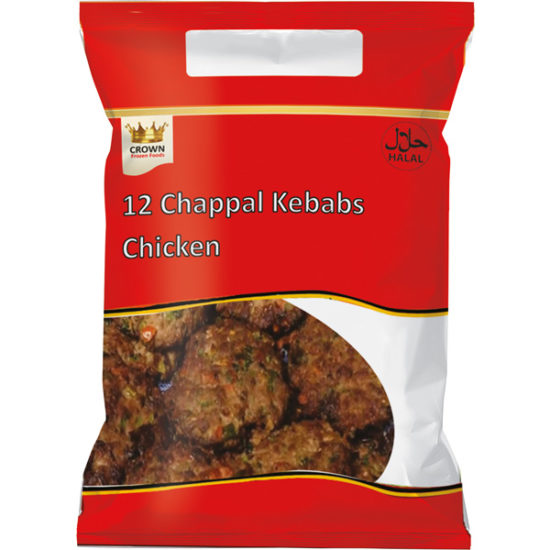 Crown 12 Chappal Kebab Chicken 700g
