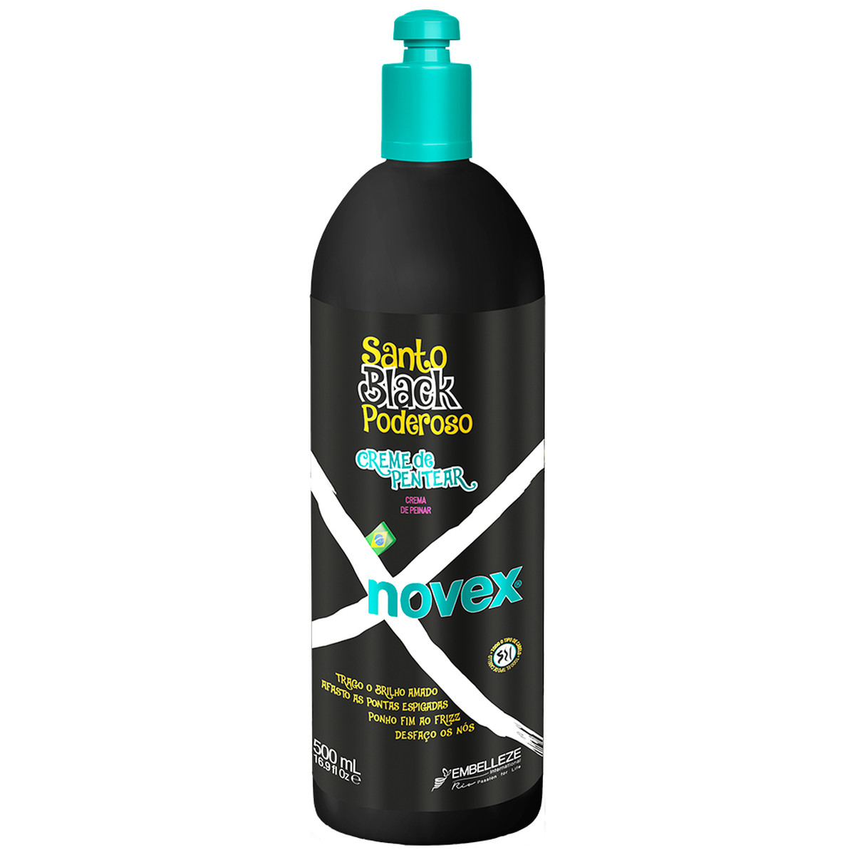 Novex Santo Black Poderoso creme de pentear 500ml