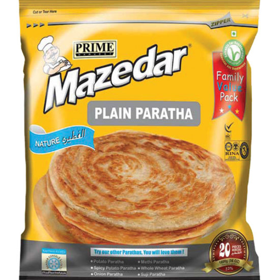 Prime Mazedar Plain Paratha Family Pack 20 pcs 1600g