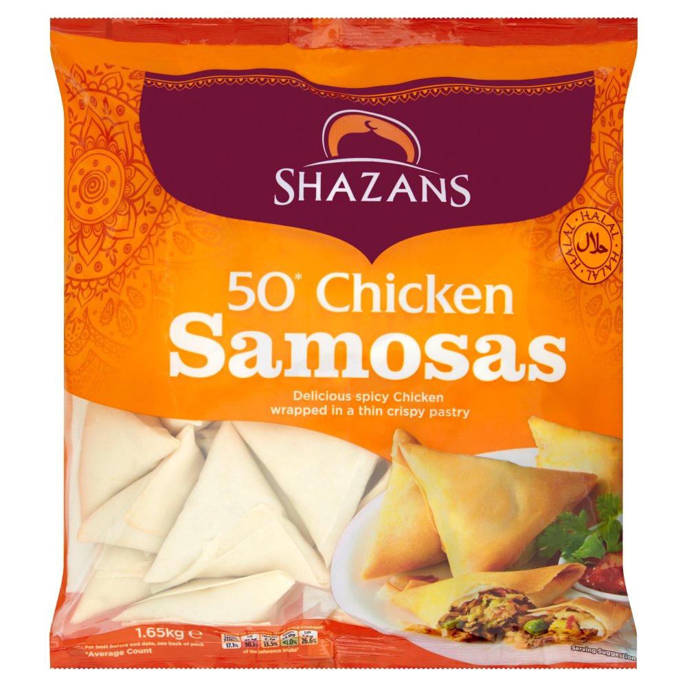 Shahzans 50 Chicken Samosas 1.65 kg
